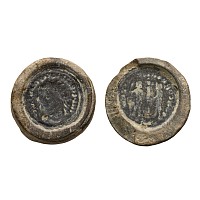 Roman Diocletian Terracotta Forger's Coin Mould