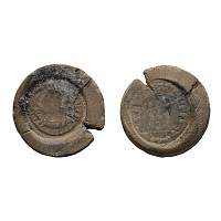 Roman Diocletian Terracotta Forger's Coin Mould