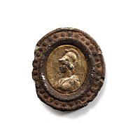 Roman Silver-Gilt Plaque in Frame