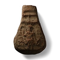 Roman Terracotta Finial with Hunter