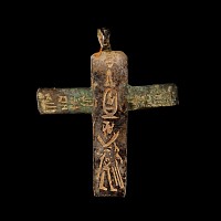 Egyptian Revival Bronze Cross