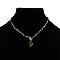 Roman Green Glass Bead Necklace String