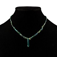 Roman Green Glass Bead Necklace String
