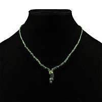 Roman Green Glass Bead Necklace String