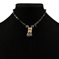 Roman Black Glass Bead Necklace String