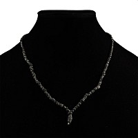 Roman Black Glass Bead Necklace String