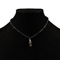 Roman Black Glass Bead Necklace String