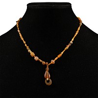 Roman Yellow Glass Bead Necklace String