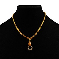 Roman Yellow Glass Bead Necklace String