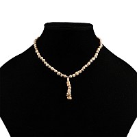 Western Asiatic White Stone Bead Necklace String
