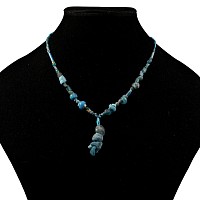 Achaemenid Pale Blue Glass Bead Necklace String