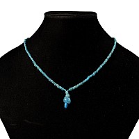 Achaemenid Pale Blue Glass Bead Necklace String