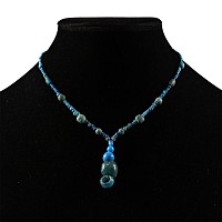 Achaemenid Pale Blue Glass Bead Necklace String