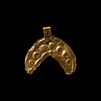 Roman Gold Lunar Pendant