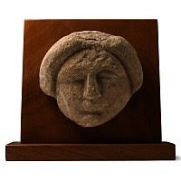 Romano-Celtic Terracotta Face of a Goddess
