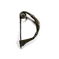 Large Greek Bronze Bow Brooch
