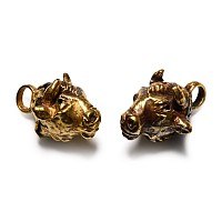 Cypriot Gold Bull-Headed Pendant Pair