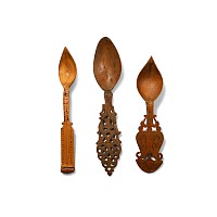 Persian Fruit Wood Sherbet Spoons