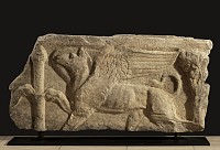 Greek Lydian Monumental Relief of a Gryphon
