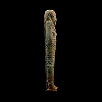 Egyptian Blue Glazed Hieroglyphic Shabti for Ta-Amun