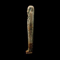 Egyptian Blue Glazed Hieroglyphic Shabti for Ta-Amun
