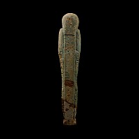 Egyptian Blue Glazed Hieroglyphic Shabti for Ta-Amun