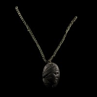 Roman Portrait Cameo with Bronze Chain