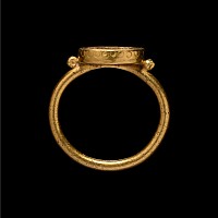 Yellow Jasper Lion Gemstone in Gold Ring