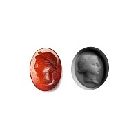 Roman Carnelian Gemstone with Female Portrait