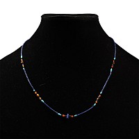 Bactrian Style Turquoise and Lapis Bead Necklace String