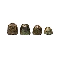 Medieval Bronze Beehive Thimble Collection