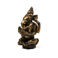 Indian Sacred Copper-Alloy Seated Ganesha
