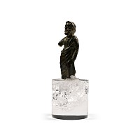 Roman Bronze Statuette of Bearded Divinity