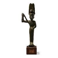 Grand Tour Egyptian Bronze Figure of the God Min