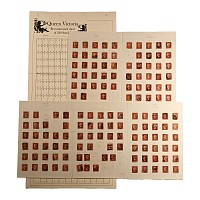 Queen Victoria Perforated Penny Red Stamp Plates Between 71 - 222.