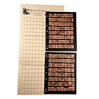Queen Victoria Half Penny Orange Stamp Group.