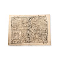 Map of La dipintura della citta di Basilea, Basel in Switzerland by Sebastian Munster