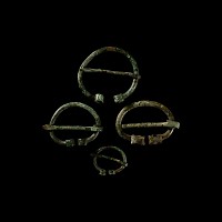 Roman Bronze Penannular Brooch Group