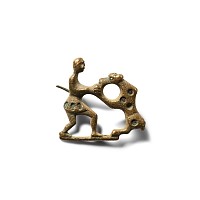 Roman Bronze Combat Plate Brooch