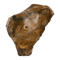 Large Stone Age Clactonian Twydall Heavy Flint Cleaver on Flake