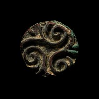 Central Asian Bronze Stamp Seal Matrix with Triskele