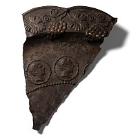 Bactrian Style Dish Fragment with Hellenistic Portraits