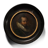 Miniature Portrait After a Painting After 'Rembrandt'