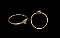 Medieval Gold and Sapphire Ring