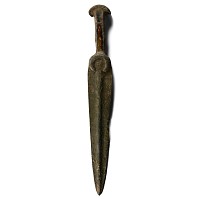 Marlik Type Bronze Dagger with Integral Hilt