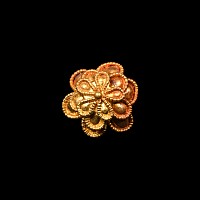 Cypriot Type Gold Flower Bead