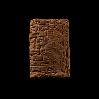 Old Babylonian Terracotta Cuneiform Tablet from 'Warad-Amurru' to 'Ubar-Shamash' Concerning Barley