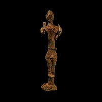 Canaanite Bronze Warrior God Holding Weapons
