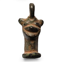 Neo-Assyrian Bronze Pazuzu Head Pendant