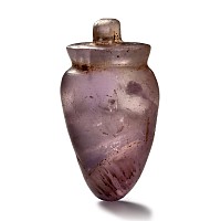 Large Egyptian Amethyst Heart Amulet